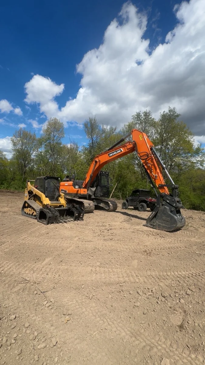 Land management equipment ready for the next task.
